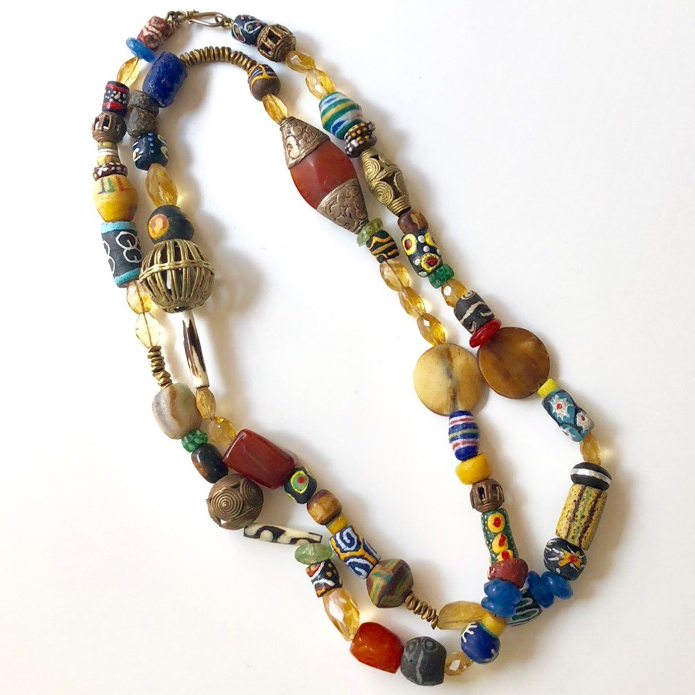 Anthropologie Unique Beaded Necklace